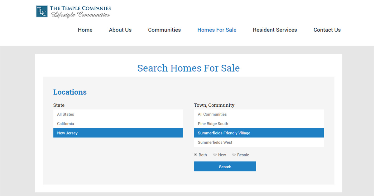 Search Homes for Sale The Temple Companies