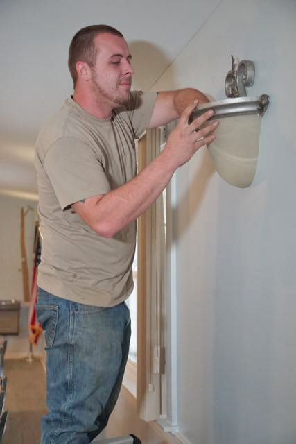 Steve Fixing a Light