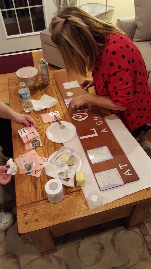 Stencils Wood Class