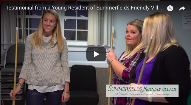 Video Testimonial from young resident of Sumerfields Friendly Village