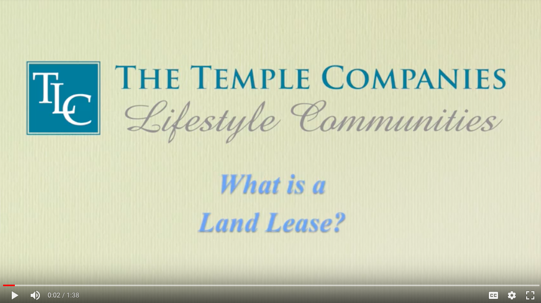 The Temple Companies What is a land lease? Video