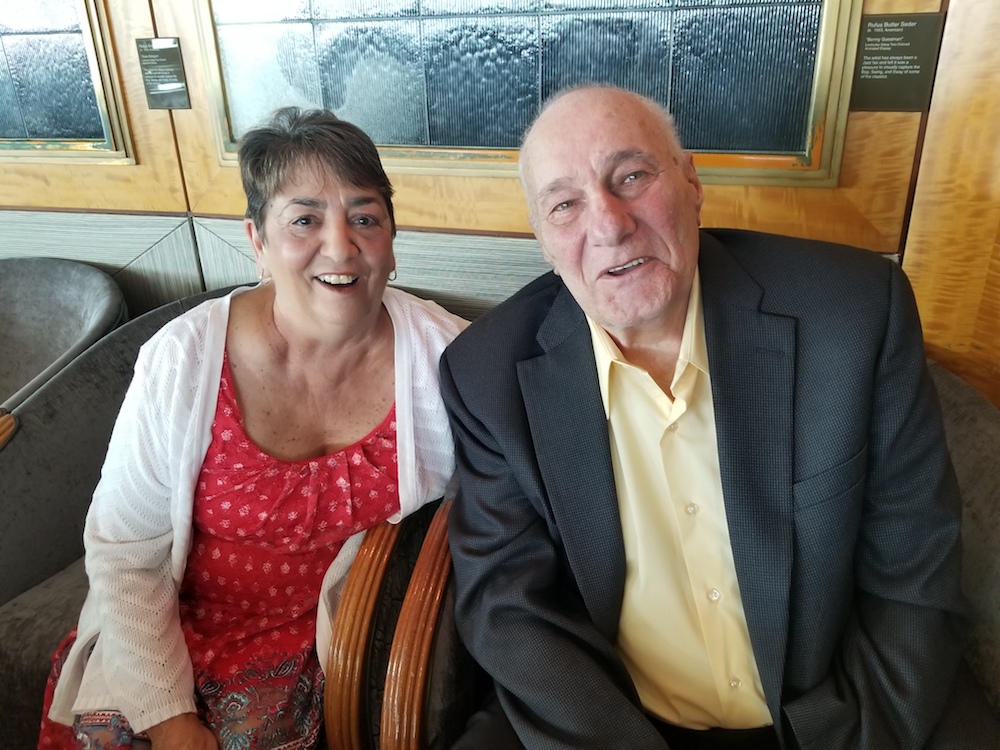 2018 Cruise Trip couple enjoying the ride