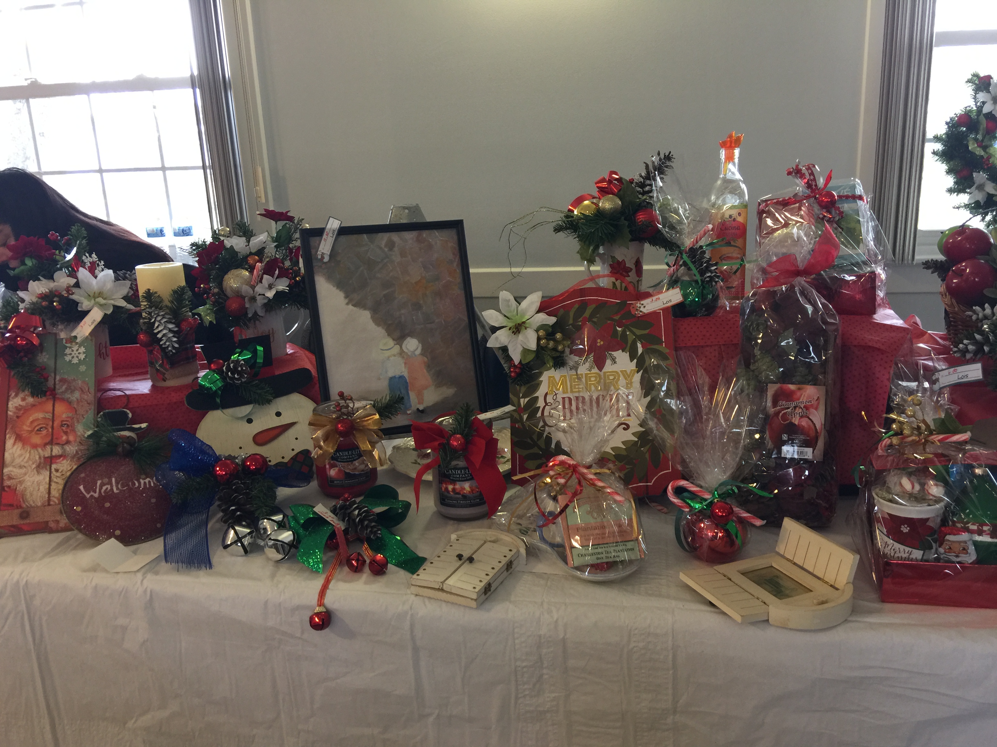 Christmas Decorations for Sale at the Christmas Bazaar
