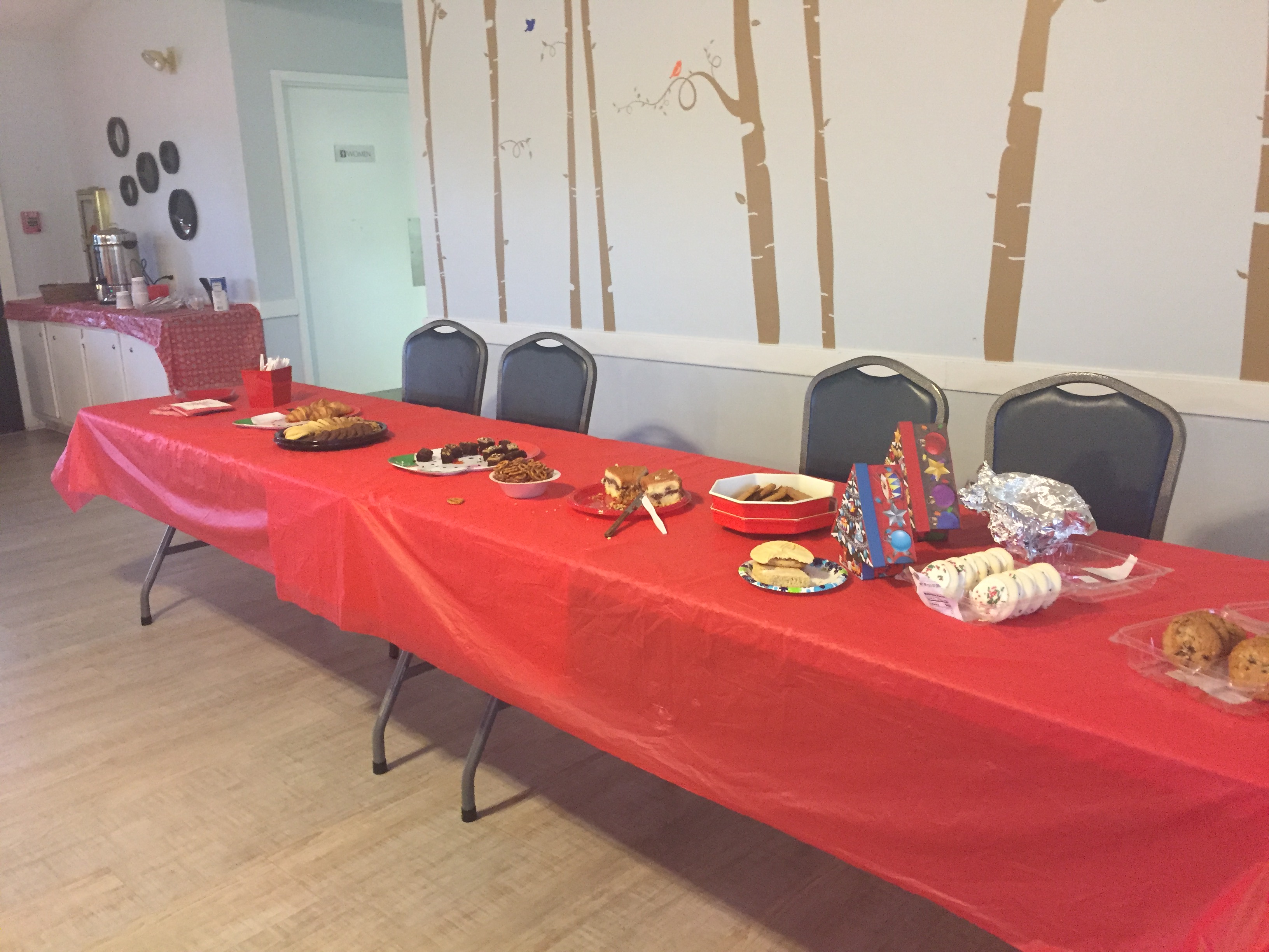 Christmas Tea Cookie Table