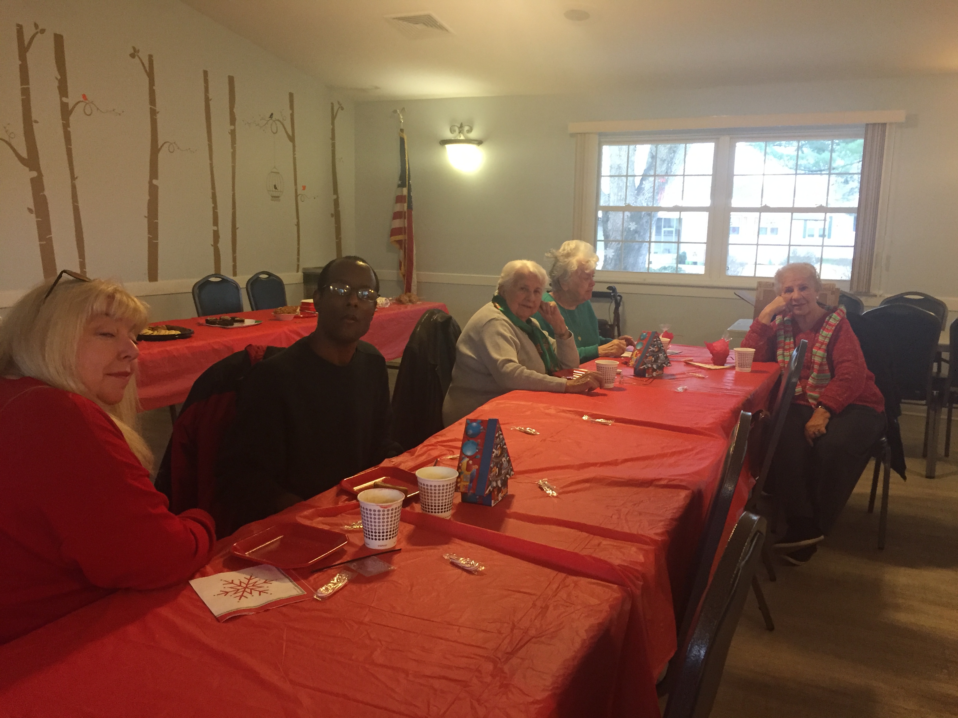 Christmas Tea at Friendly Village with neighbors