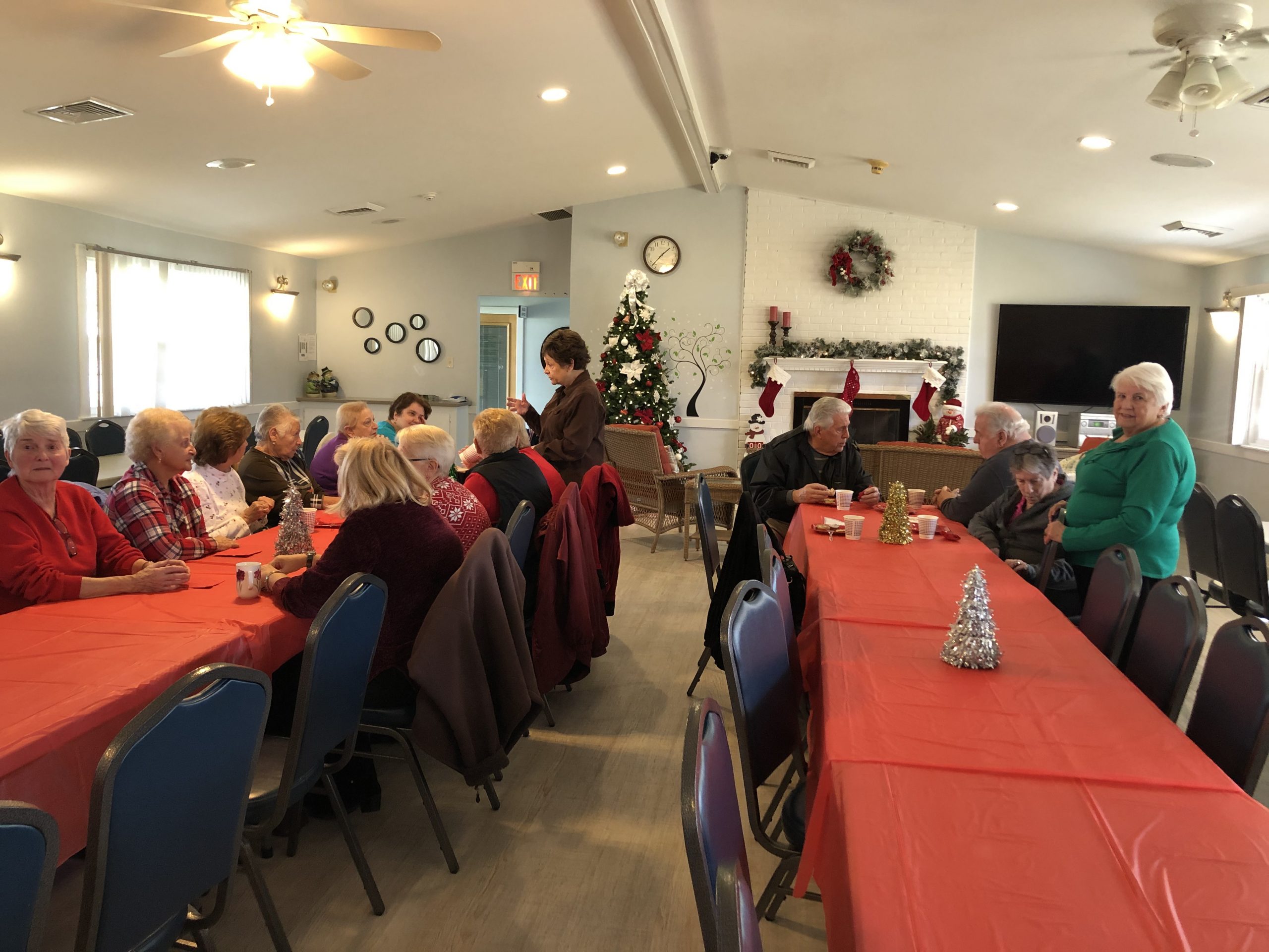 Residents having fun